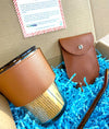 Glass Mug with Straw Door Gift Set