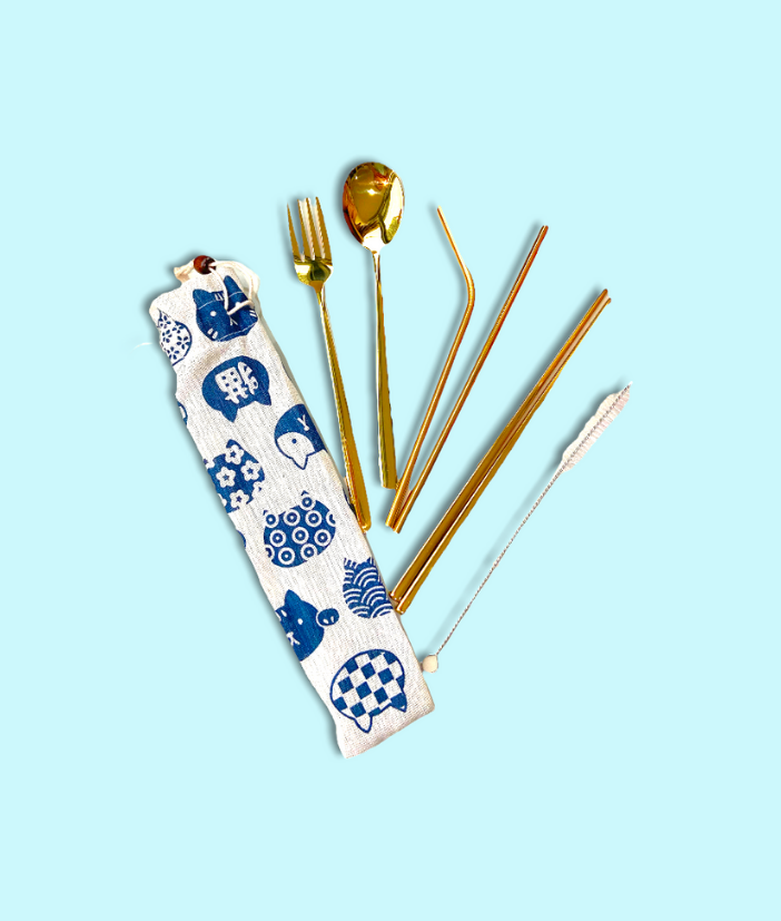 One Set of Cutleries In A Pouch
