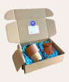 Glass Mug with Straw Door Gift Set