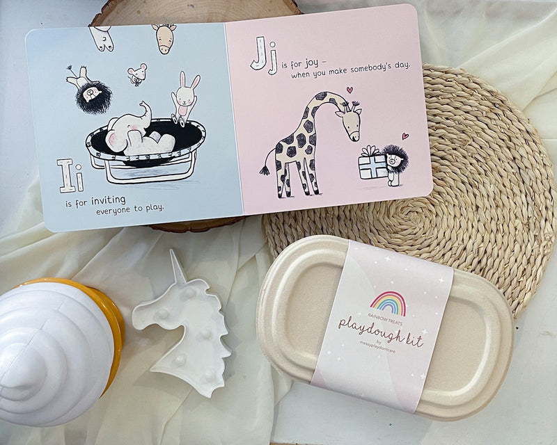 Rainbow Treats Playdough Book Kit