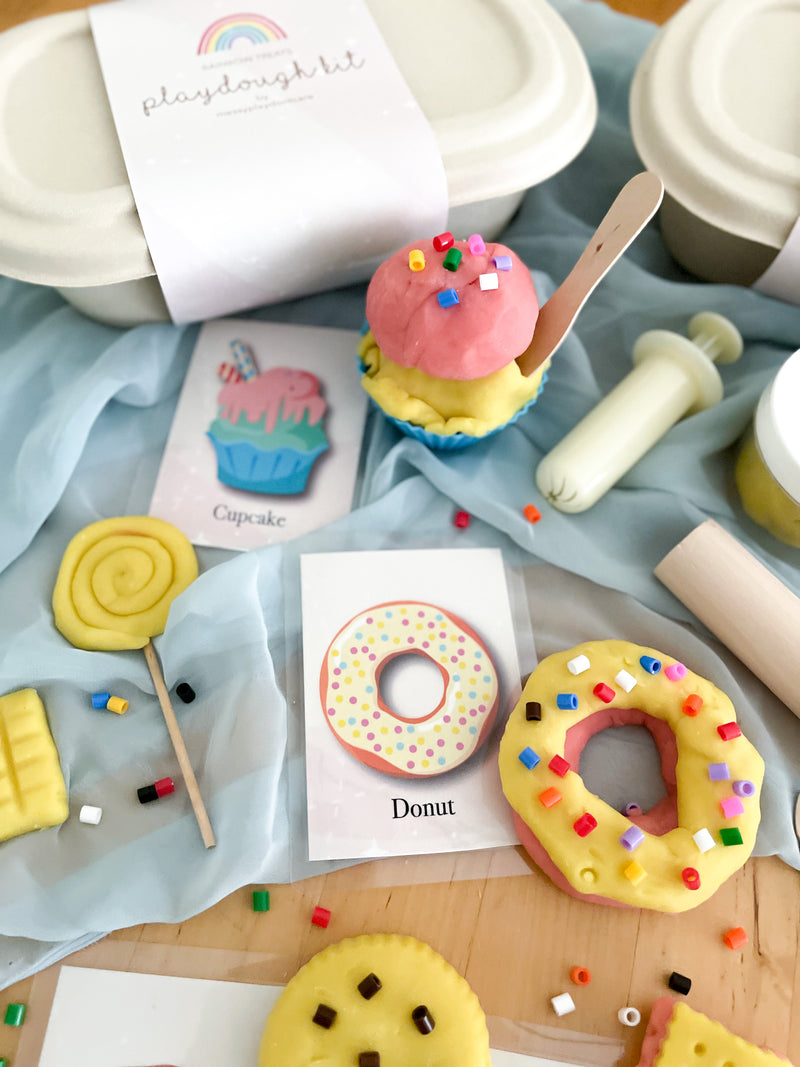 Rainbow Treats Playdough Book Kit